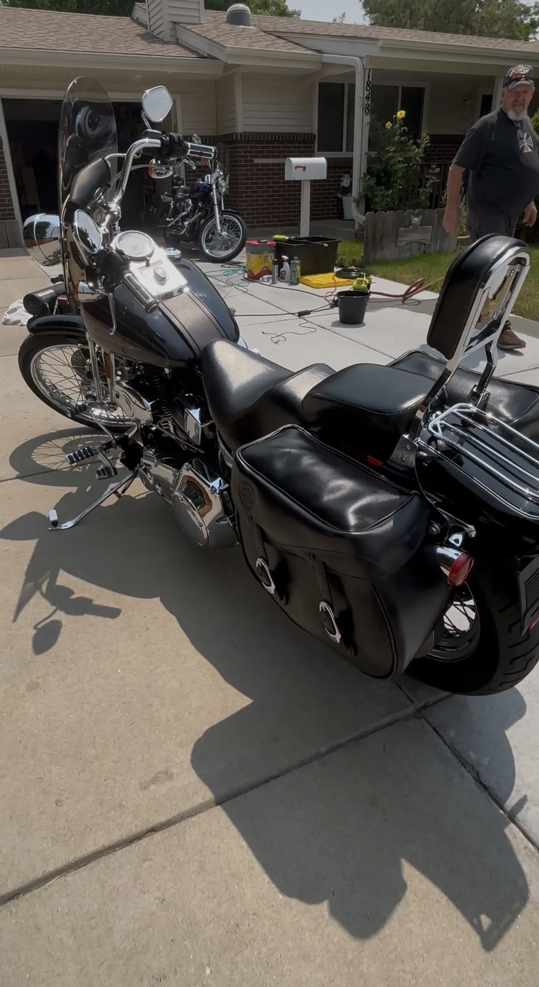 Harley Springer after full detail in the Denver metro
