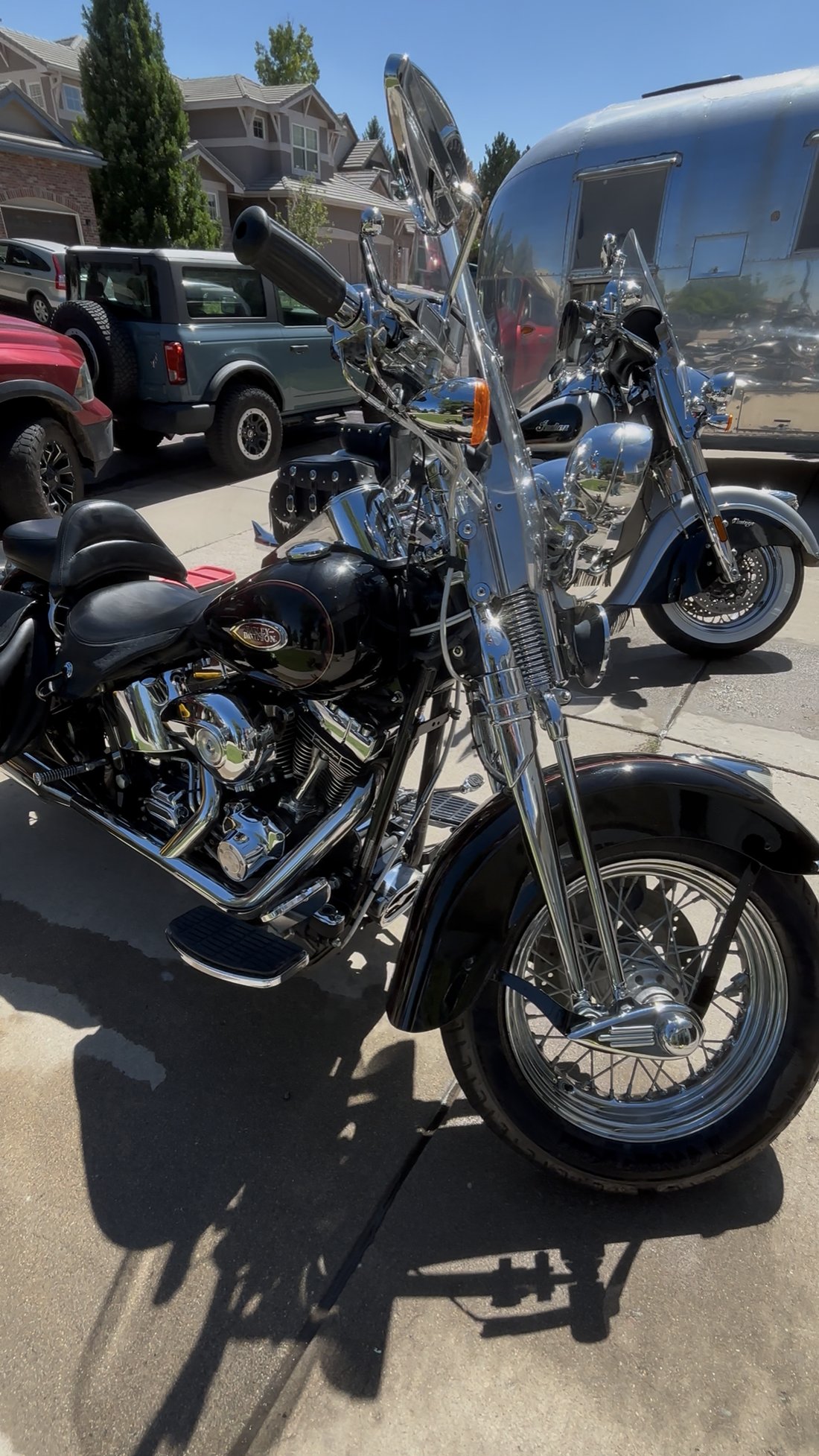 Harley-Davidson touring front three-quarter view