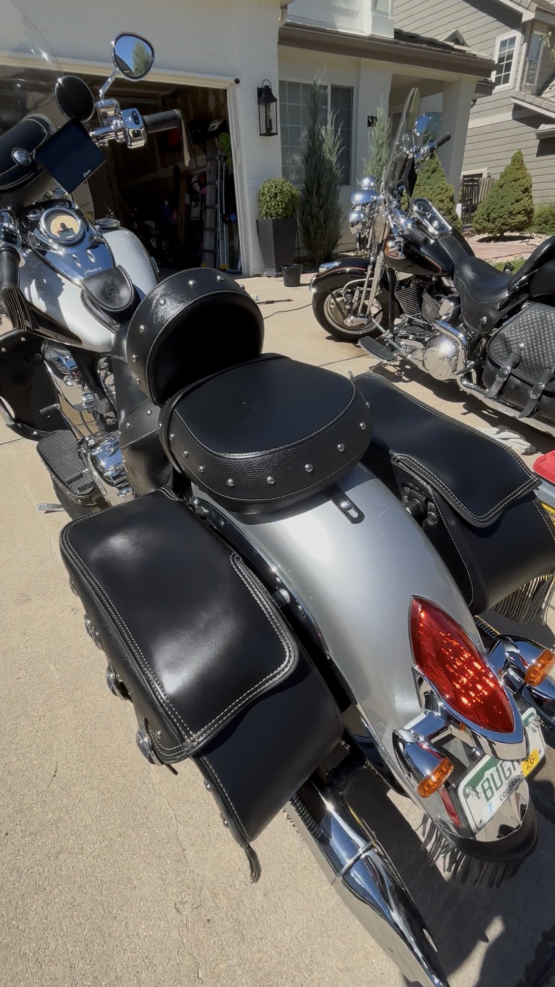 Indian Chief rear saddlebag and taillight