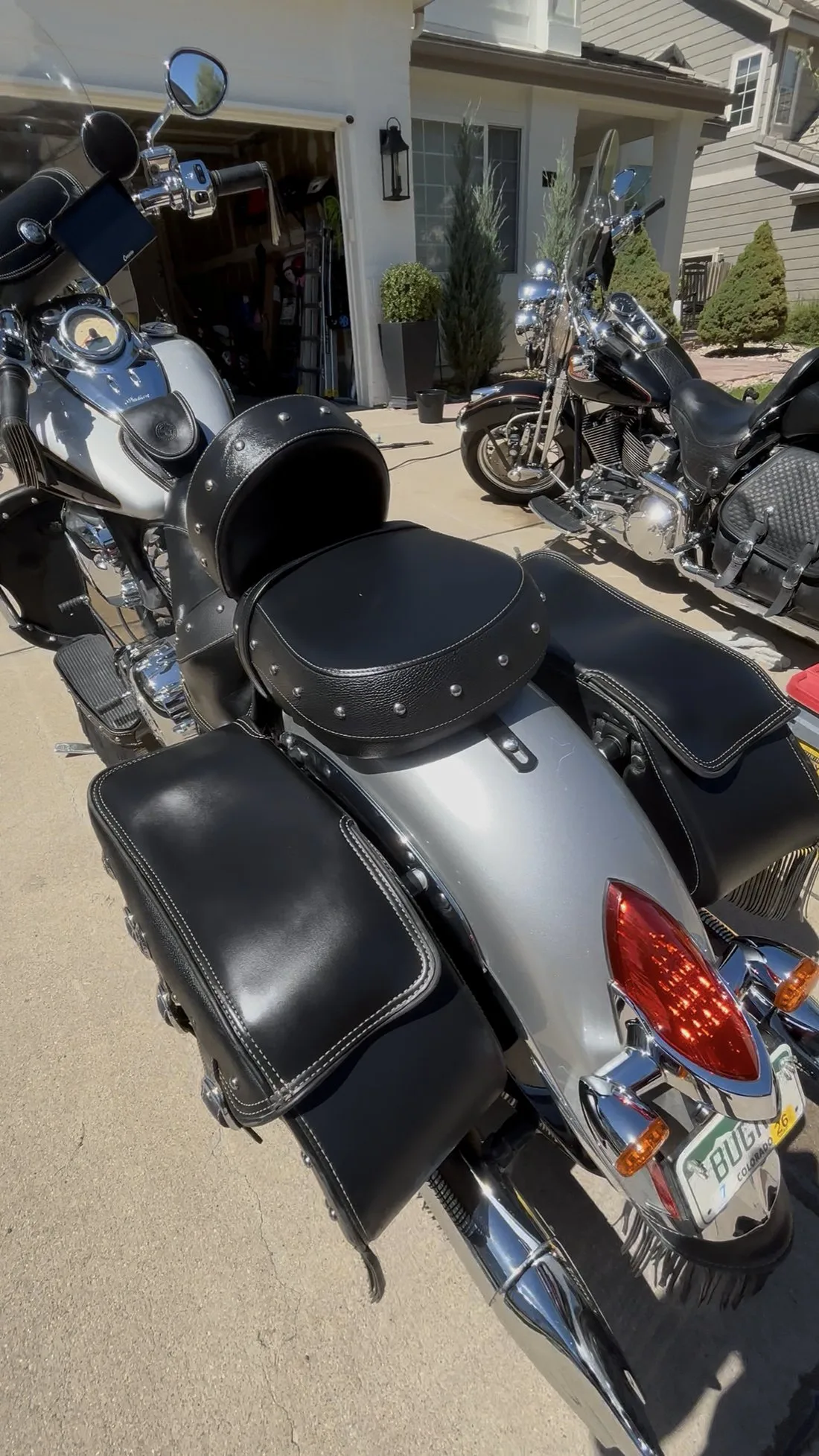 Indian Chief rear saddlebag and taillight